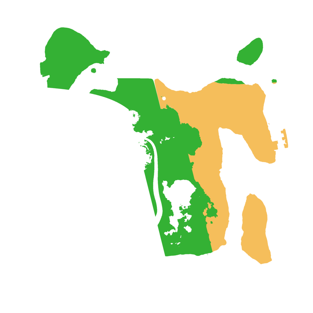 Biome Rust Map: Procedural Map, Size: 2500, Seed: 88915003