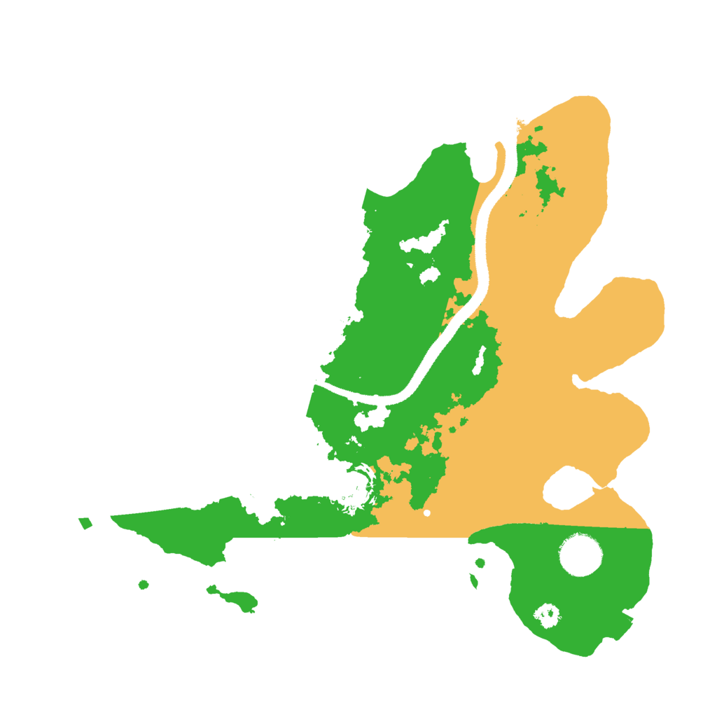 Biome Rust Map: Procedural Map, Size: 3000, Seed: 4534555