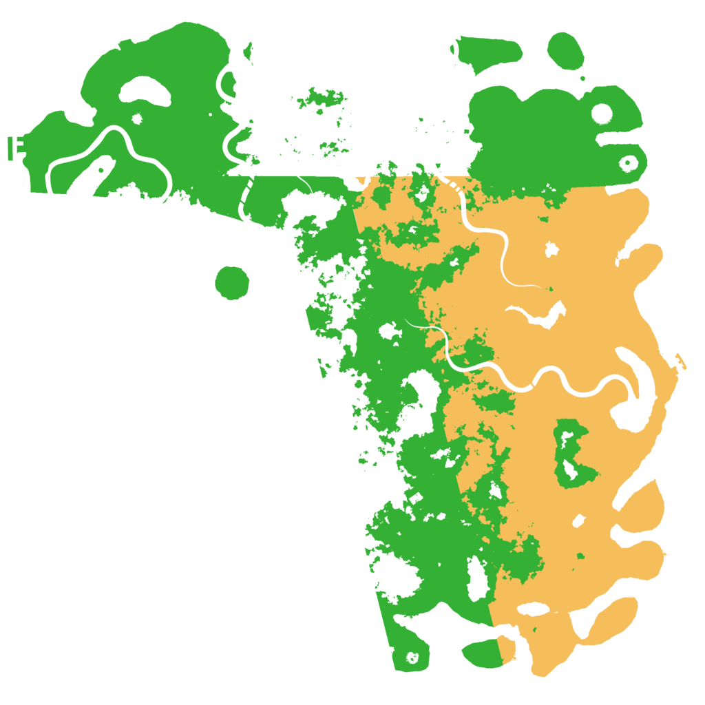 Biome Rust Map: Procedural Map, Size: 6000, Seed: 1291536188