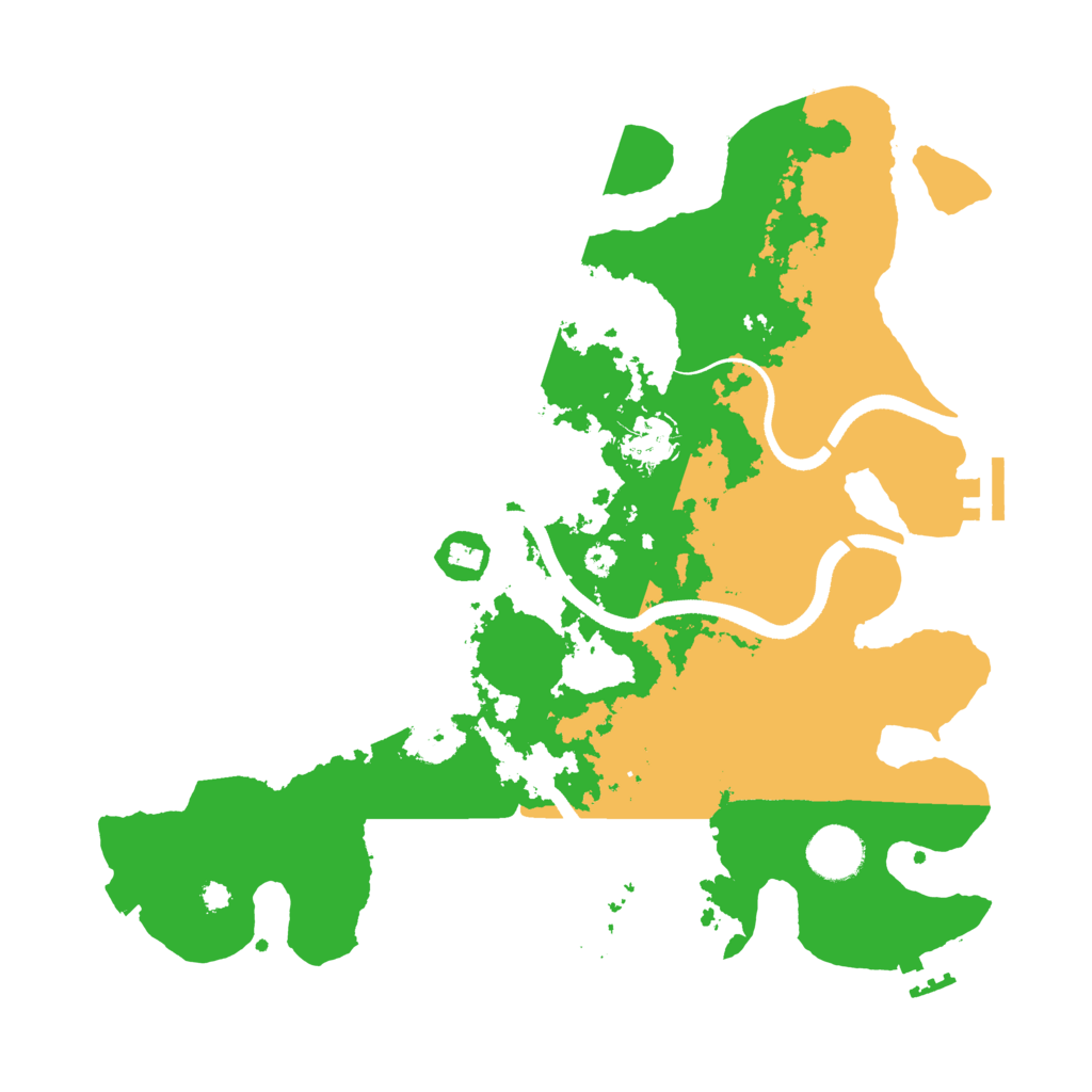 Biome Rust Map: Procedural Map, Size: 3500, Seed: 55308