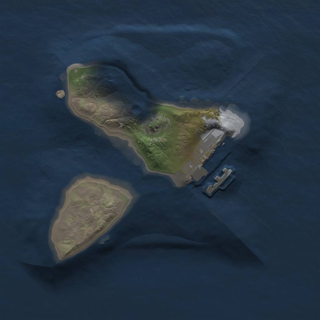 Rust Map: Procedural Map, Size: 1500, Seed: 2046164629, 2 Monuments
