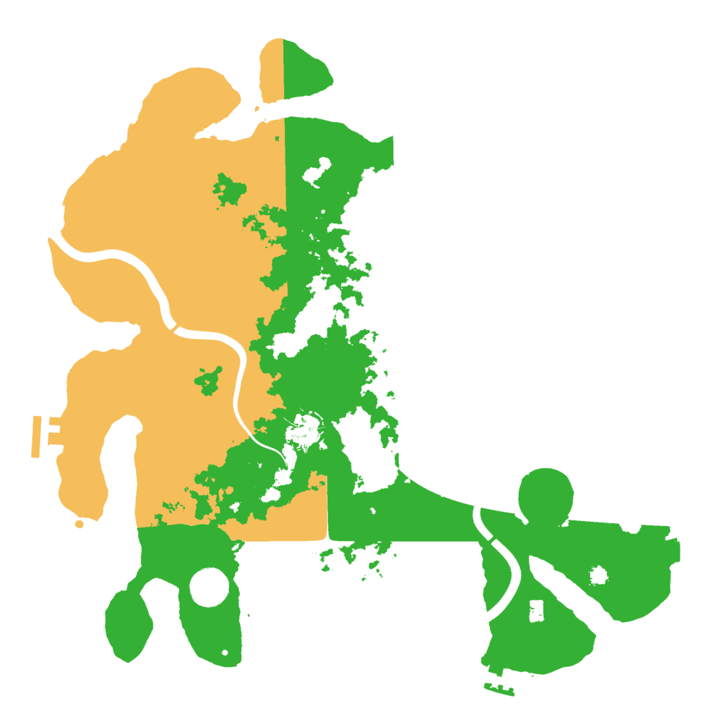 Biome Rust Map: Procedural Map, Size: 3500, Seed: 783279292