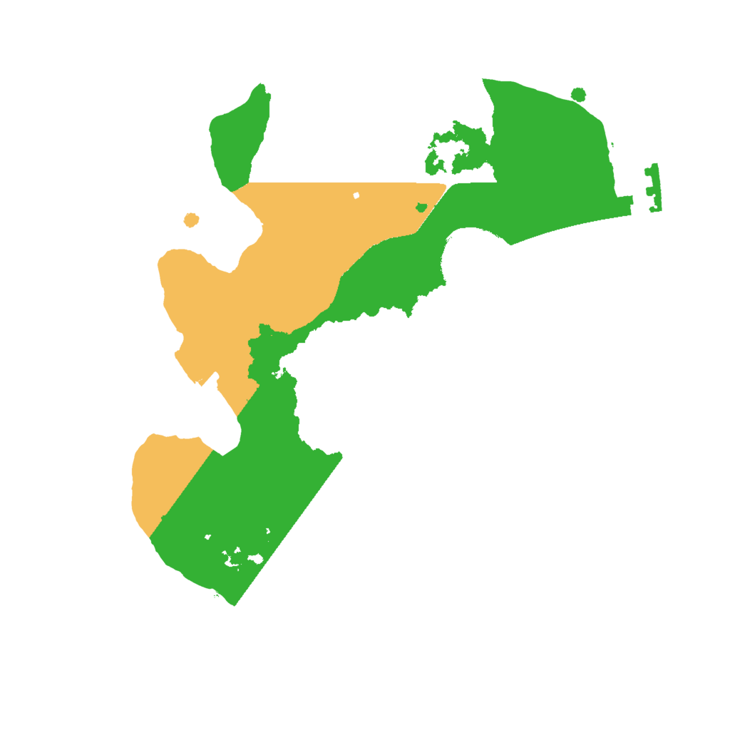 Biome Rust Map: Procedural Map, Size: 2000, Seed: 568852921