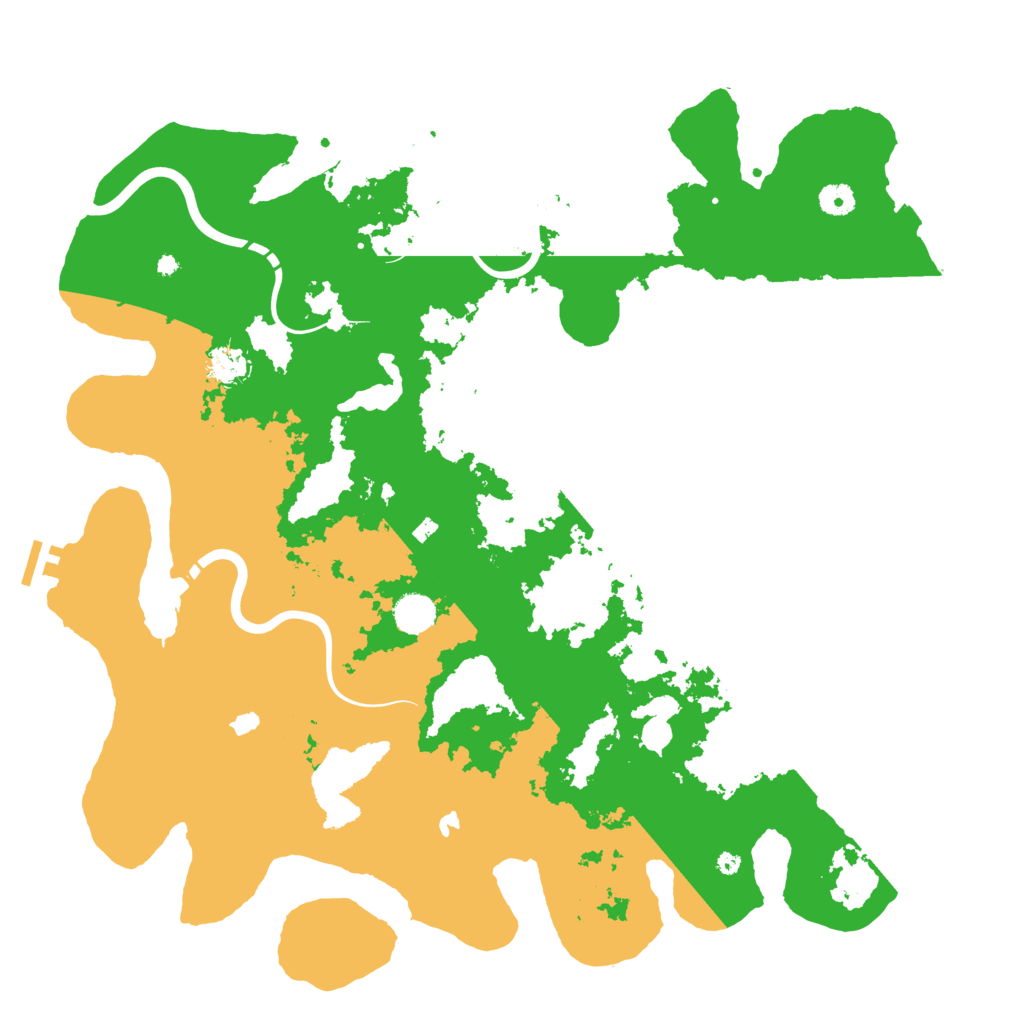 Biome Rust Map: Procedural Map, Size: 4500, Seed: 1074288607