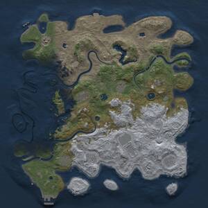 Thumbnail Rust Map: Procedural Map, Size: 4500, Seed: 1956201767, 16 Monuments