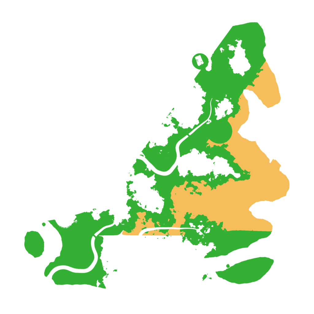 Biome Rust Map: Procedural Map, Size: 3500, Seed: 106440366