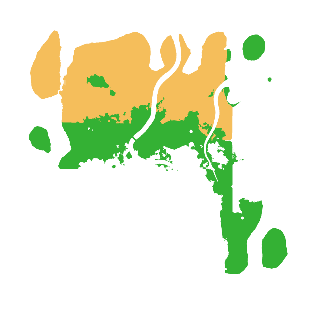 Biome Rust Map: Procedural Map, Size: 3000, Seed: 3512