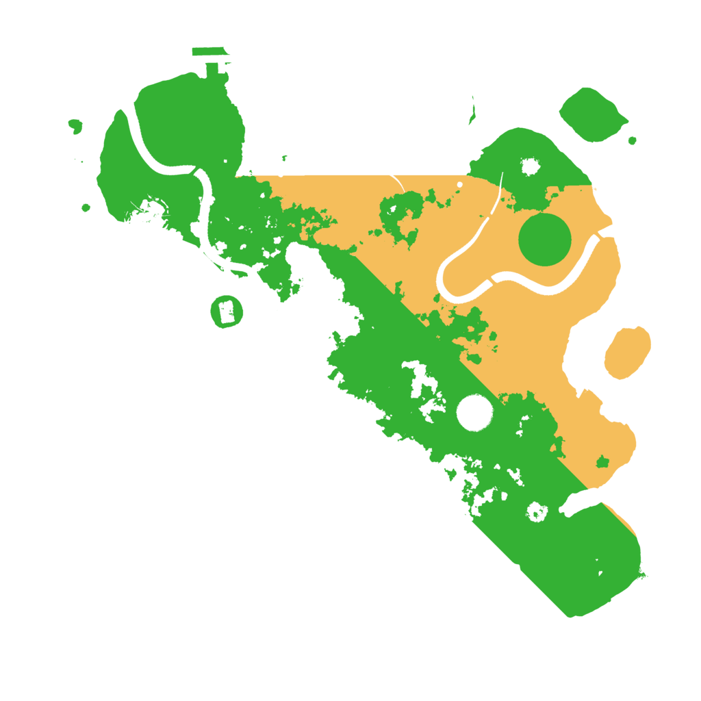 Biome Rust Map: Procedural Map, Size: 3500, Seed: 332389957
