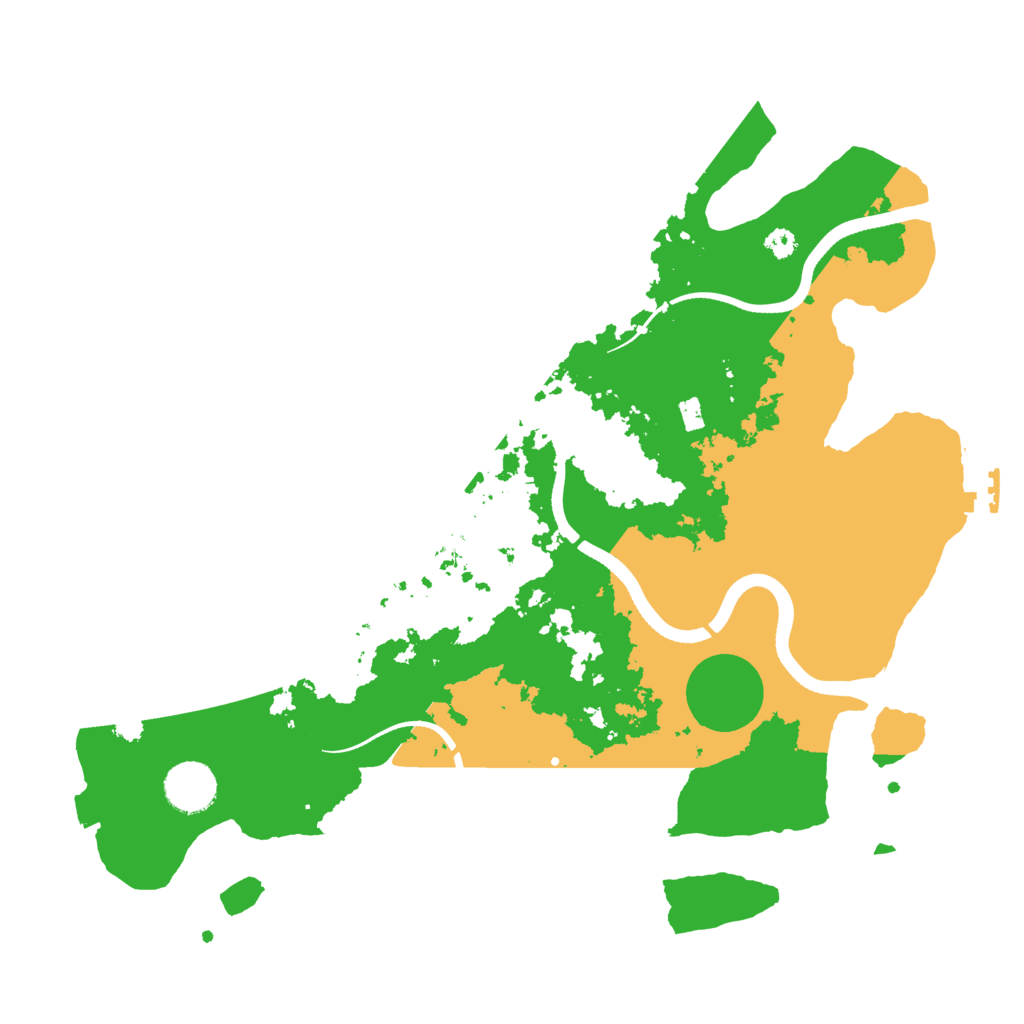 Biome Rust Map: Procedural Map, Size: 3500, Seed: 17928