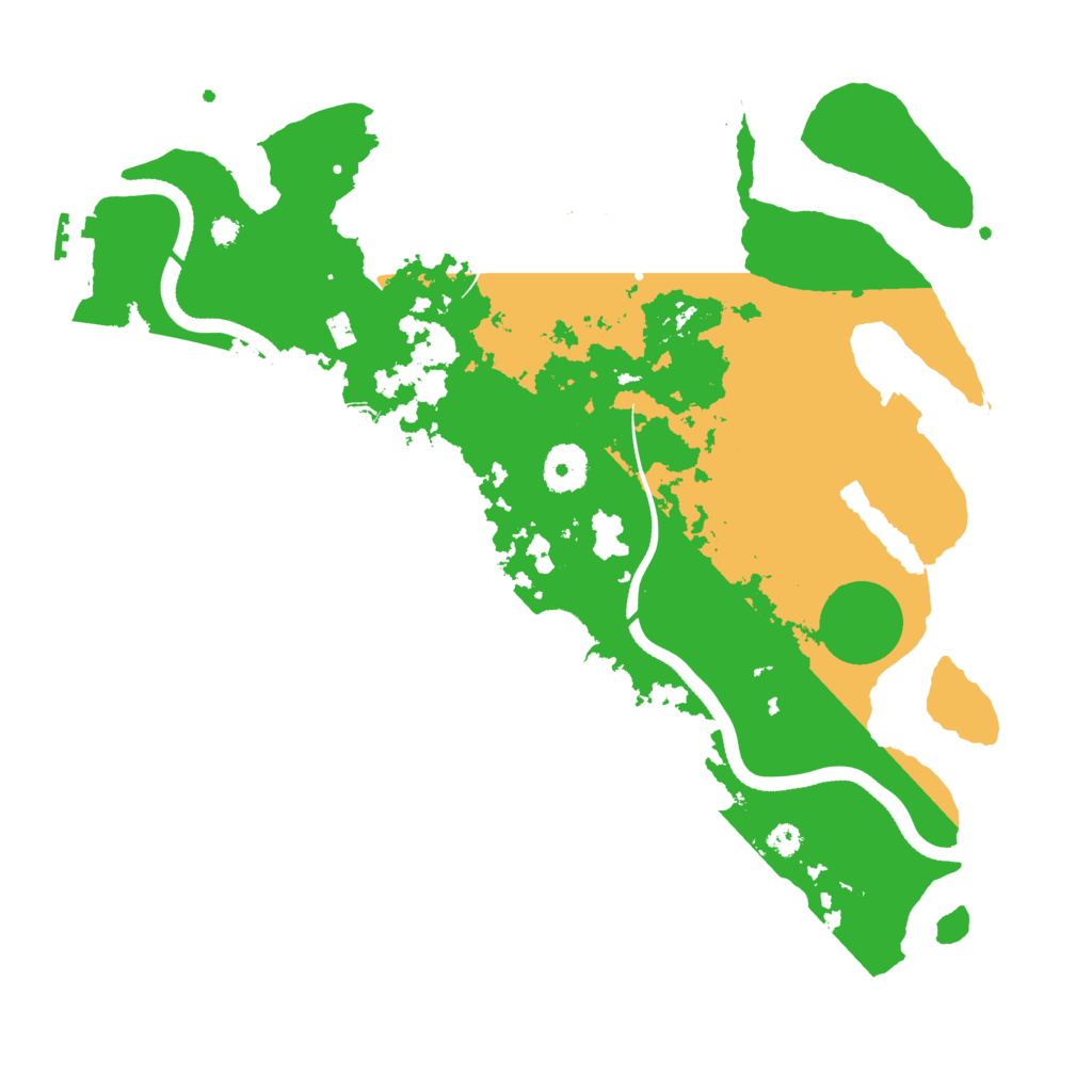 Biome Rust Map: Procedural Map, Size: 3500, Seed: 159159159