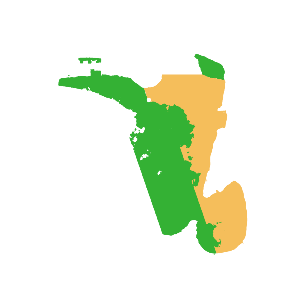 Biome Rust Map: Procedural Map, Size: 2000, Seed: 627991098