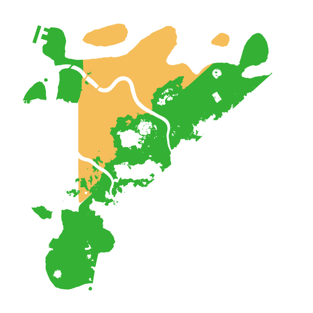 Biome Rust Map: Procedural Map, Size: 3500, Seed: 1615057625