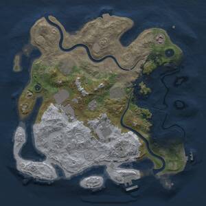 Thumbnail Rust Map: Procedural Map, Size: 3500, Seed: 139630112, 13 Monuments