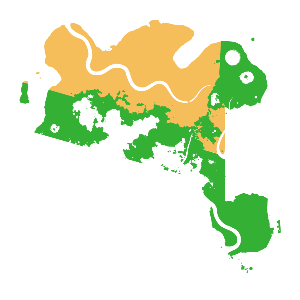 Biome Rust Map: Procedural Map, Size: 3500, Seed: 139630112