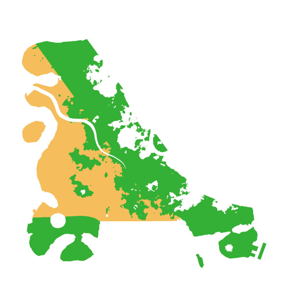 Biome Rust Map: Procedural Map, Size: 3500, Seed: 116223