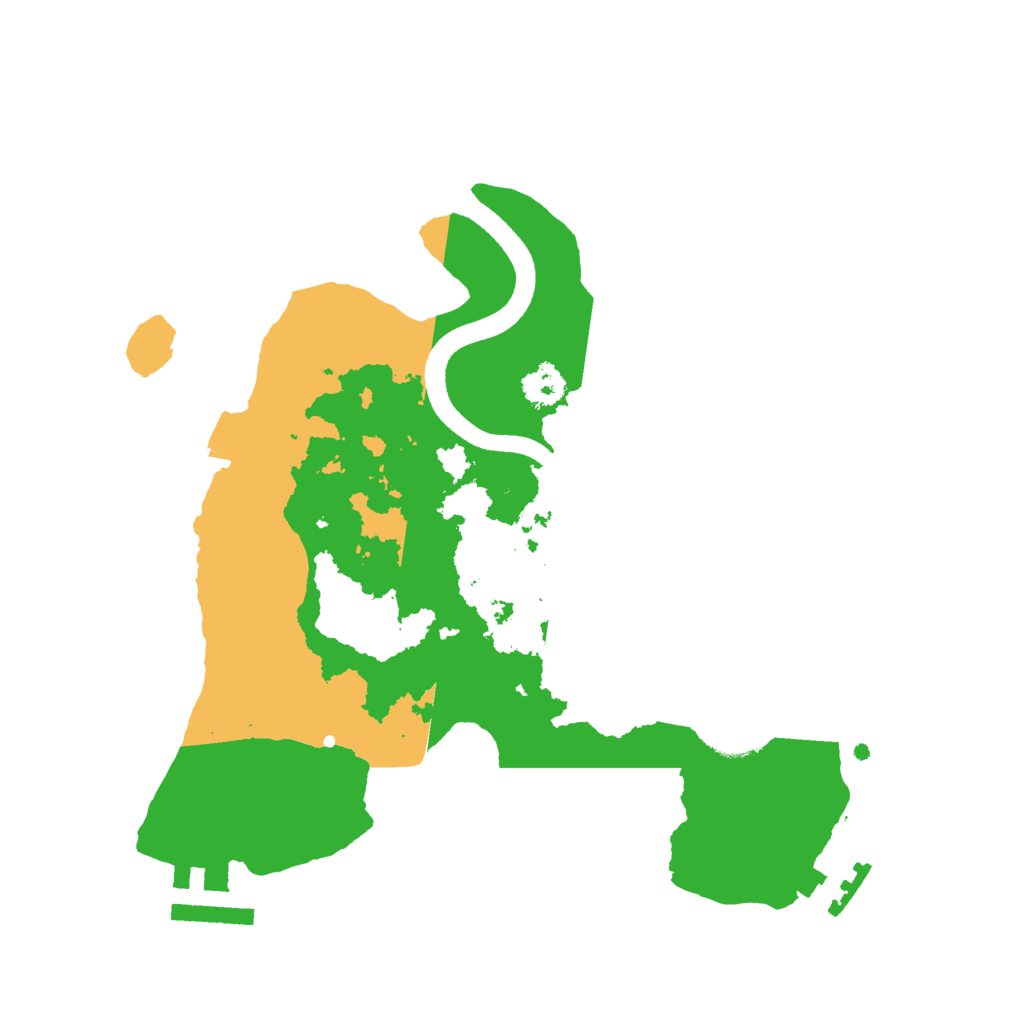 Biome Rust Map: Procedural Map, Size: 2500, Seed: 1490365642