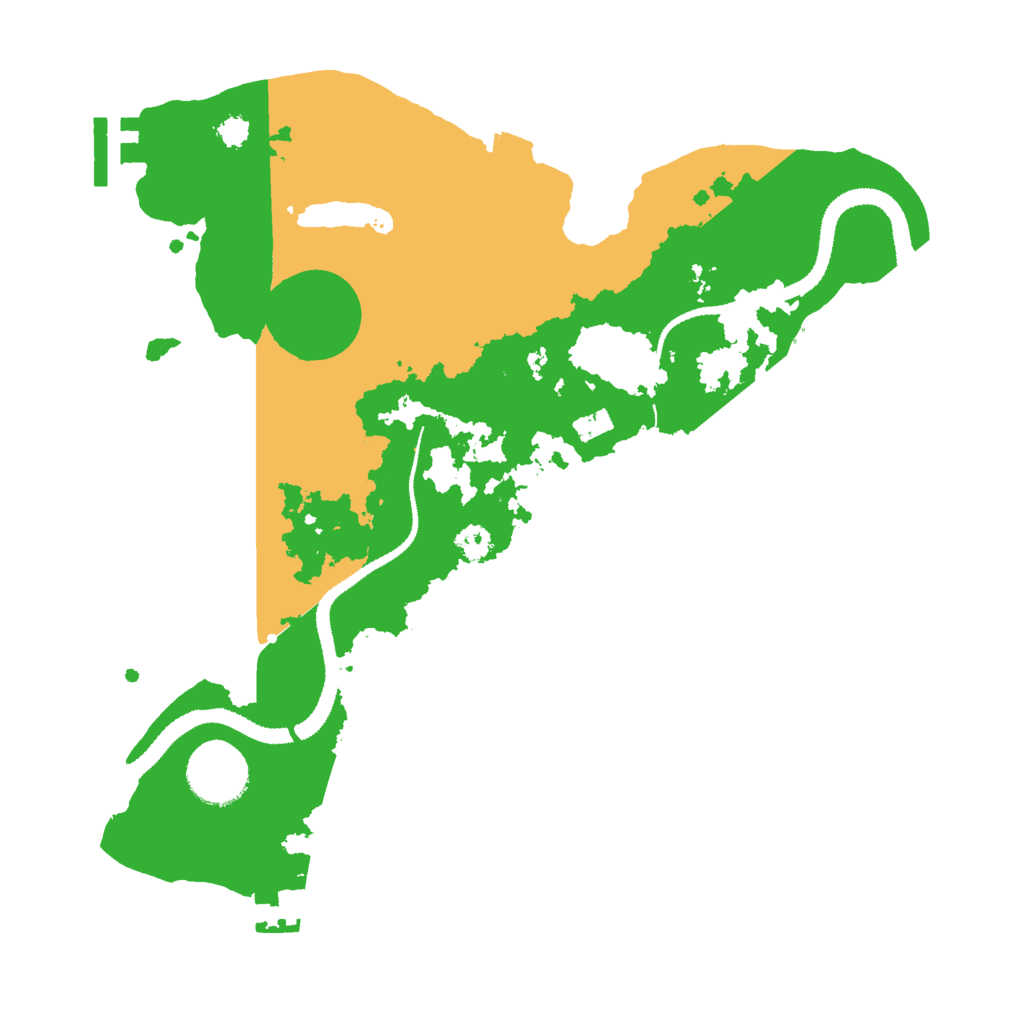 Biome Rust Map: Procedural Map, Size: 3000, Seed: 105679213