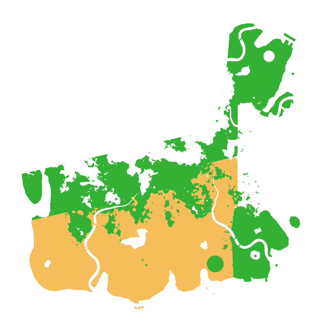 Biome Rust Map: Procedural Map, Size: 5000, Seed: 1357522796