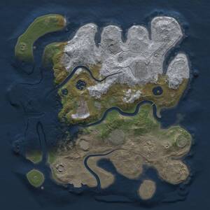 Thumbnail Rust Map: Procedural Map, Size: 3200, Seed: 79372706, 13 Monuments