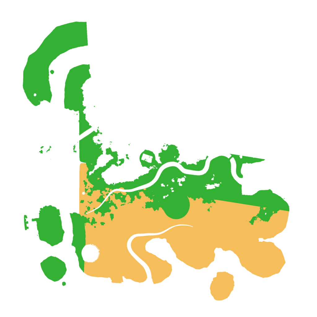 Biome Rust Map: Procedural Map, Size: 3200, Seed: 79372706