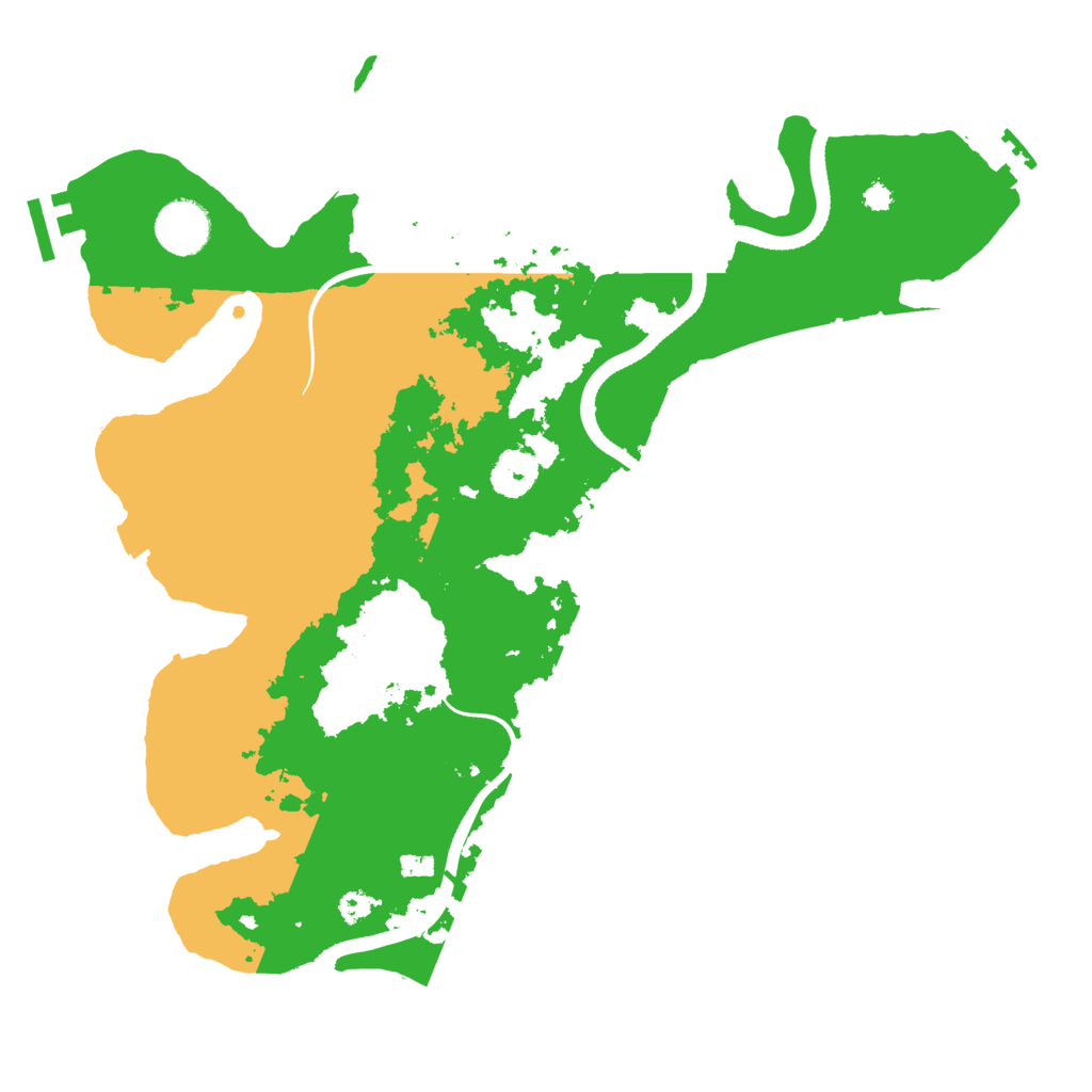 Biome Rust Map: Procedural Map, Size: 3500, Seed: 7772026