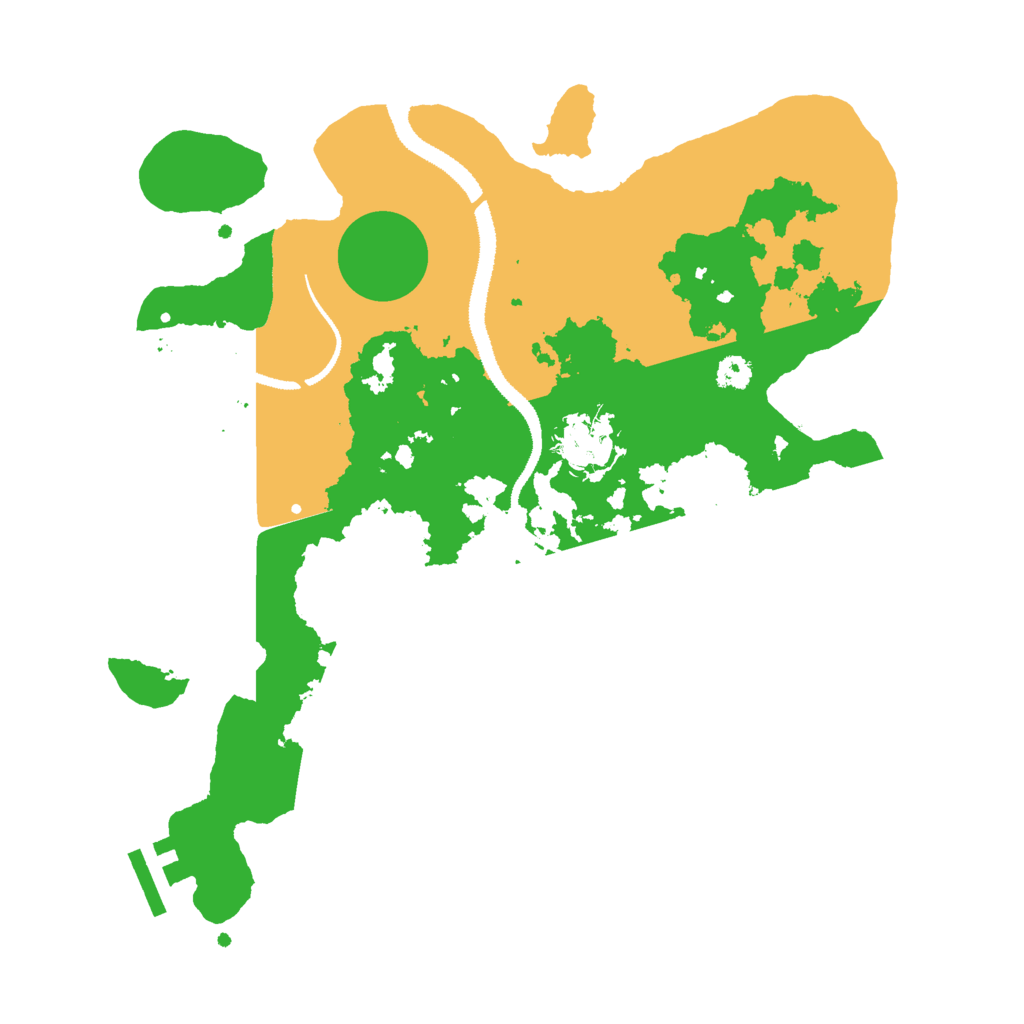 Biome Rust Map: Procedural Map, Size: 3000, Seed: 38488