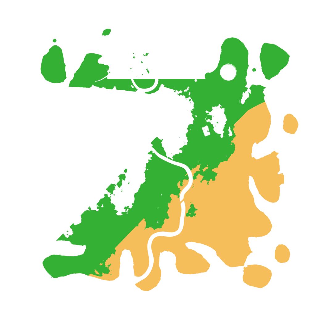 Biome Rust Map: Procedural Map, Size: 3500, Seed: 1627129002