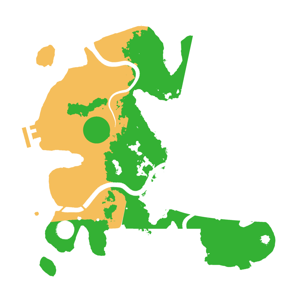 Biome Rust Map: Procedural Map, Size: 3000, Seed: 6847052