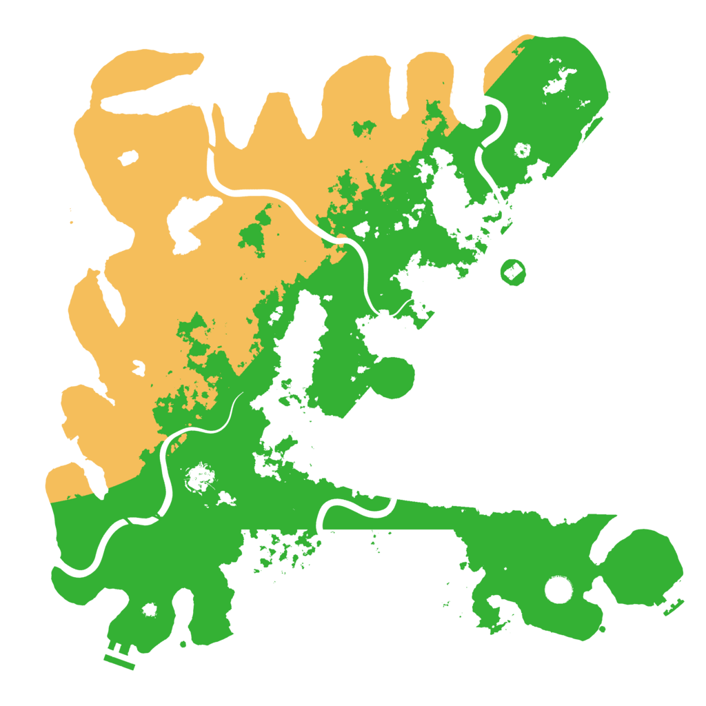 Biome Rust Map: Procedural Map, Size: 4500, Seed: 340138051