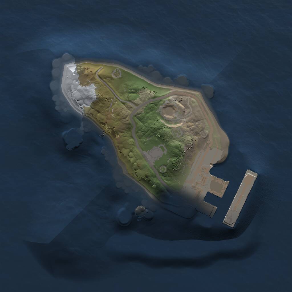Rust Map: Procedural Map, Size: 1000, Seed: 1075465835, 2 Monuments