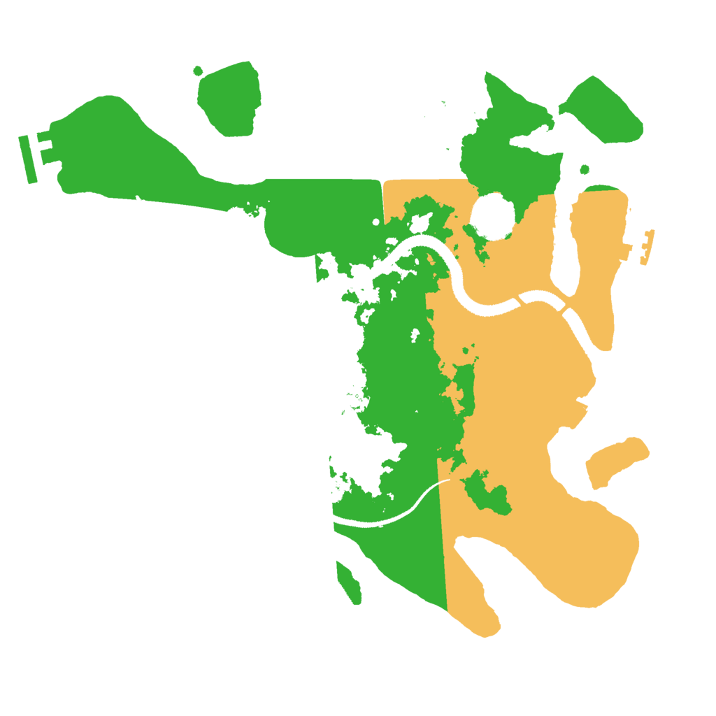 Biome Rust Map: Procedural Map, Size: 3000, Seed: 123424342
