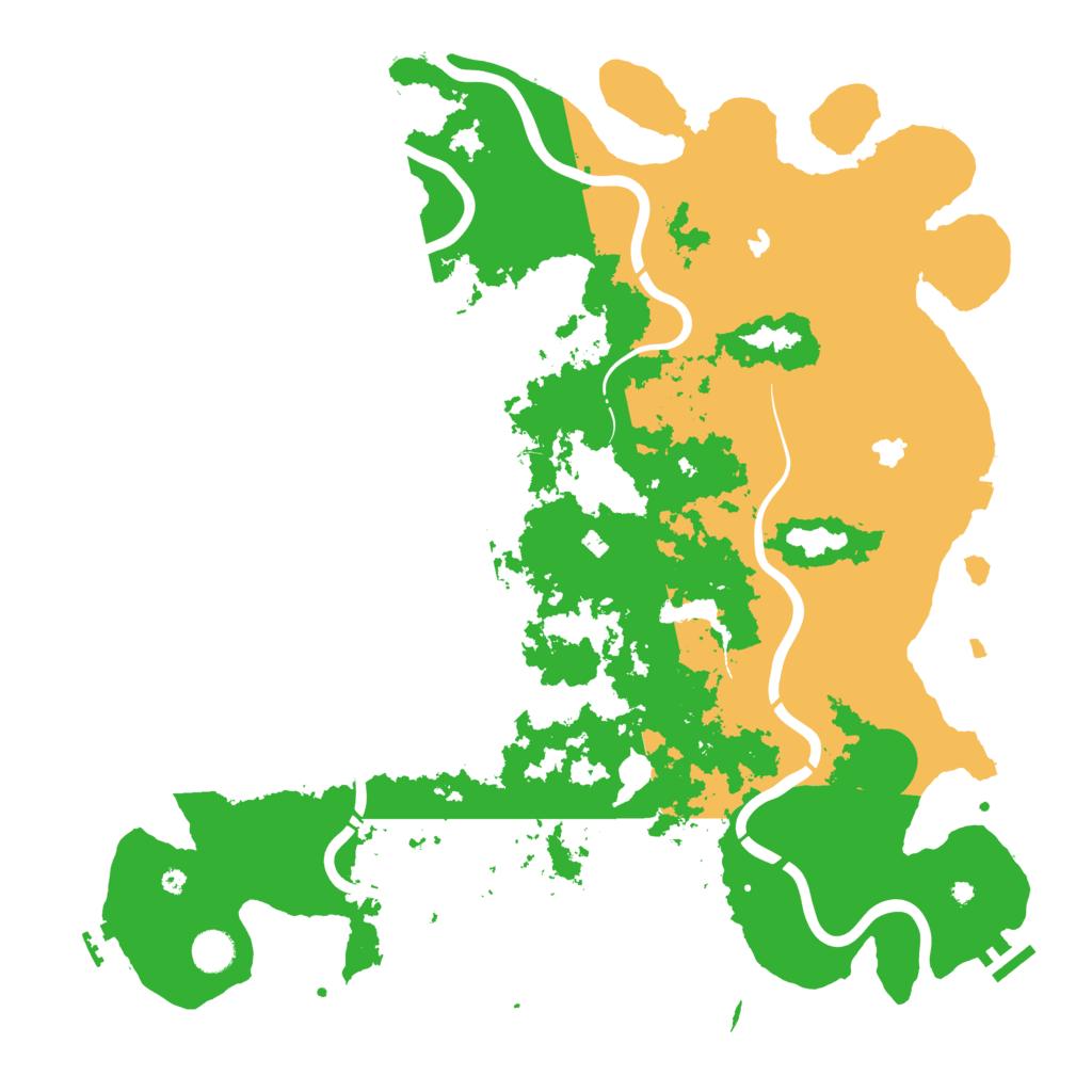 Biome Rust Map: Procedural Map, Size: 4500, Seed: 458921