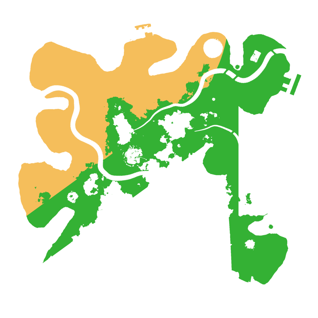Biome Rust Map: Procedural Map, Size: 3000, Seed: 23216