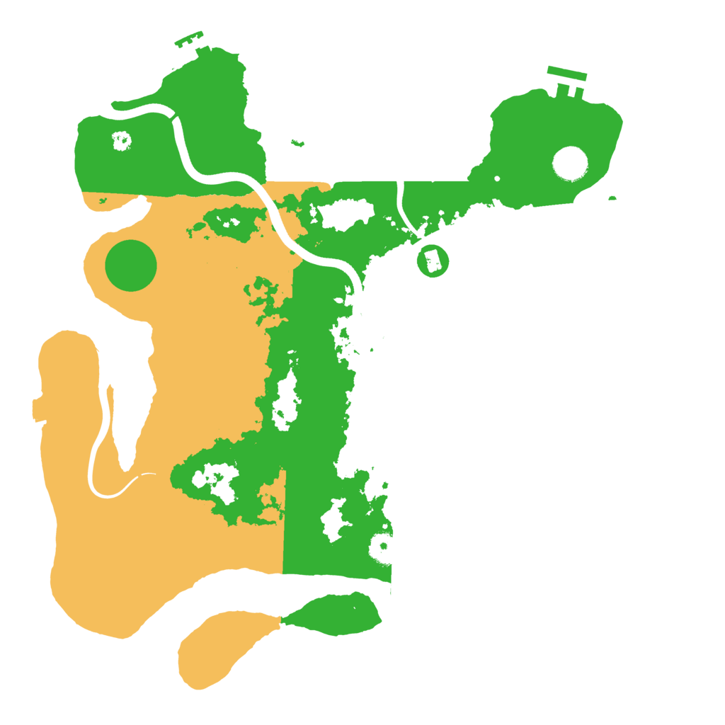 Biome Rust Map: Procedural Map, Size: 3700, Seed: 1951814831