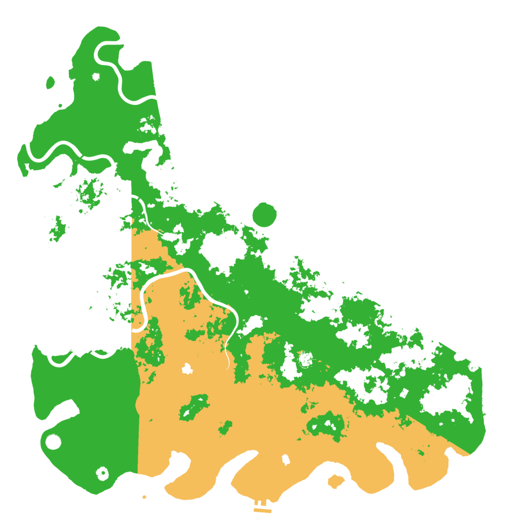 Biome Rust Map: Procedural Map, Size: 6000, Seed: 1198433917