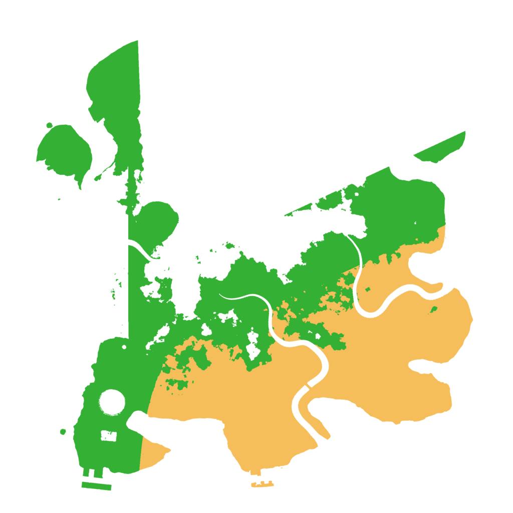Biome Rust Map: Procedural Map, Size: 3500, Seed: 7564928