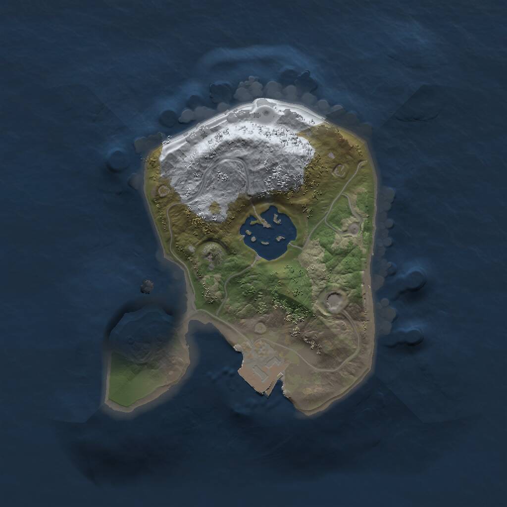 Rust Map: Procedural Map, Size: 1500, Seed: 577942975, 2 Monuments