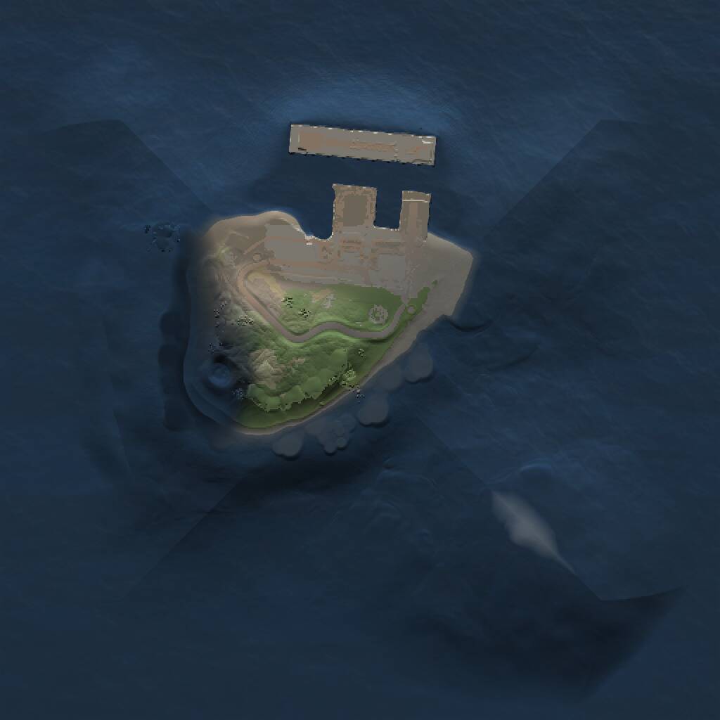 Rust Map: Procedural Map, Size: 1000, Seed: 212045209, 2 Monuments