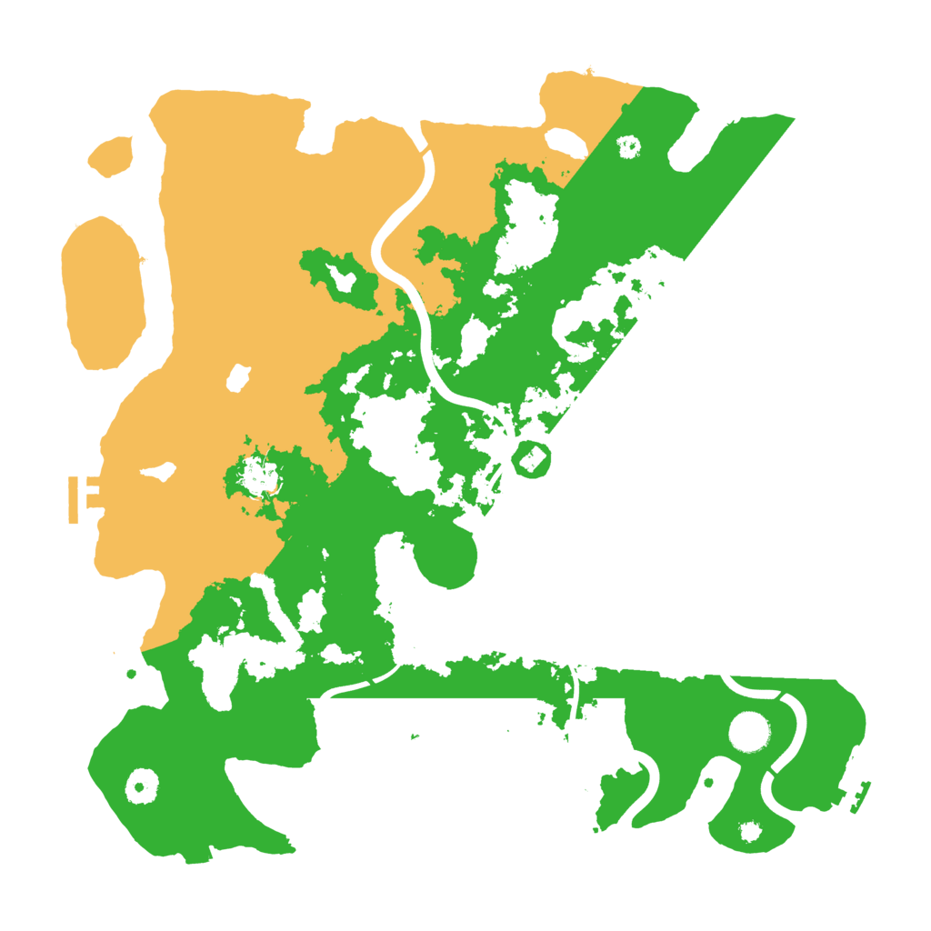Biome Rust Map: Procedural Map, Size: 4000, Seed: 255308939