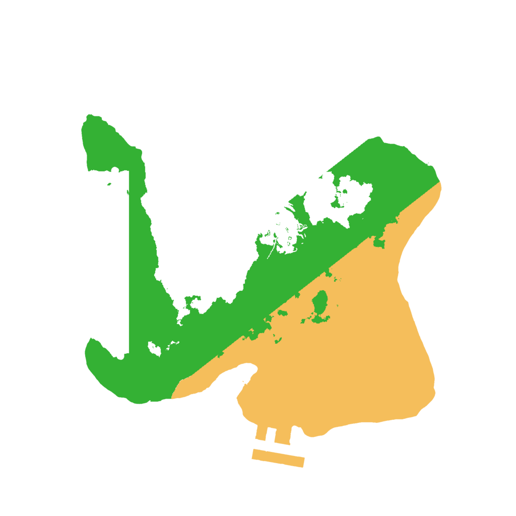 Biome Rust Map: Procedural Map, Size: 2000, Seed: 840684851