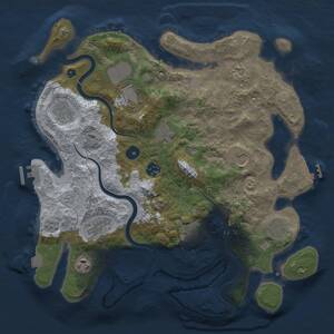 Thumbnail Rust Map: Procedural Map, Size: 3700, Seed: 161038976, 17 Monuments
