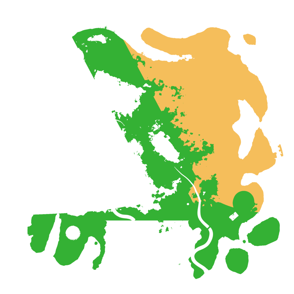 Biome Rust Map: Procedural Map, Size: 3700, Seed: 161038976