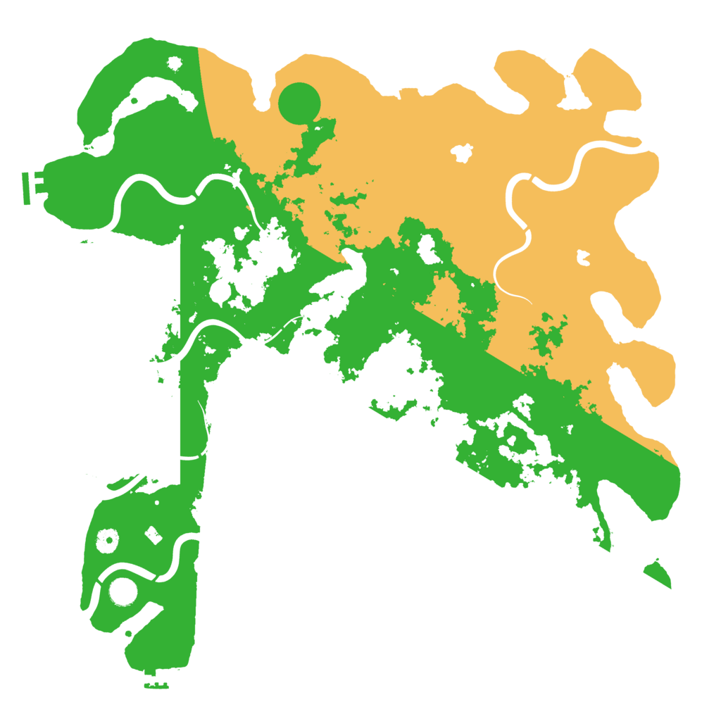 Biome Rust Map: Procedural Map, Size: 4500, Seed: 496371133