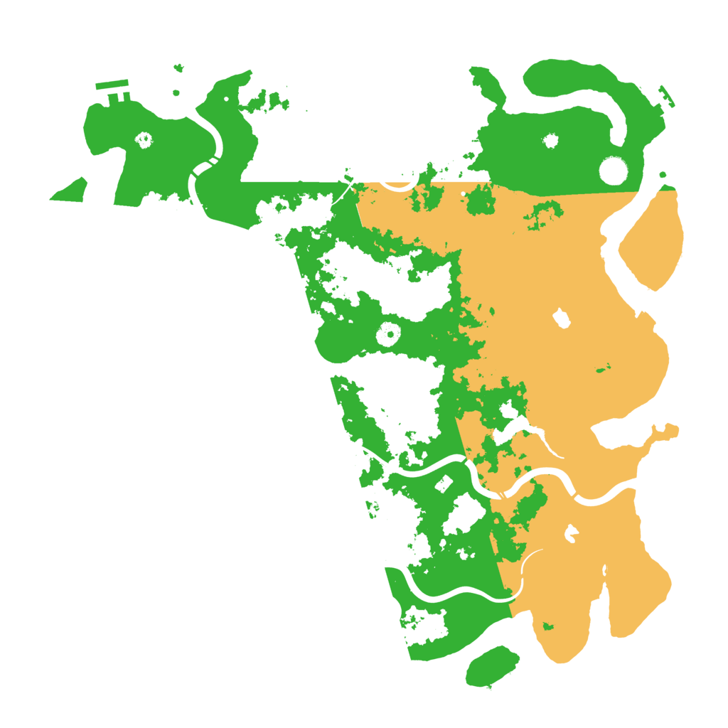 Biome Rust Map: Procedural Map, Size: 4500, Seed: 133759229