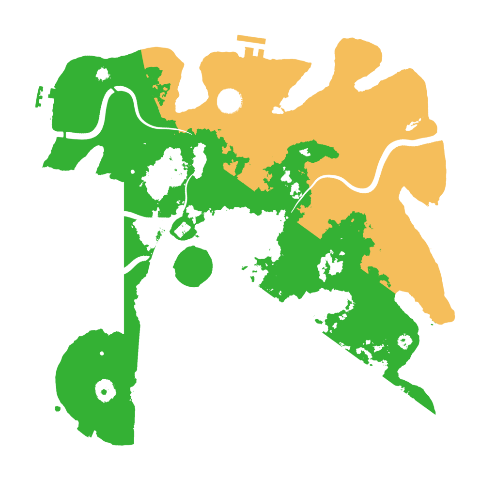 Biome Rust Map: Procedural Map, Size: 3500, Seed: 4583