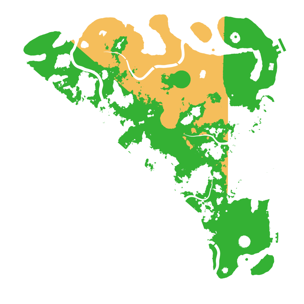 Biome Rust Map: Procedural Map, Size: 4500, Seed: 54646546