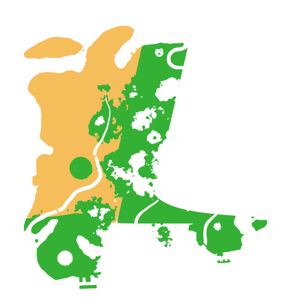 Biome Rust Map: Procedural Map, Size: 3500, Seed: 271786215
