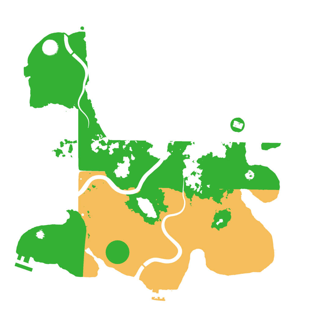 Biome Rust Map: Procedural Map, Size: 3500, Seed: 613502620