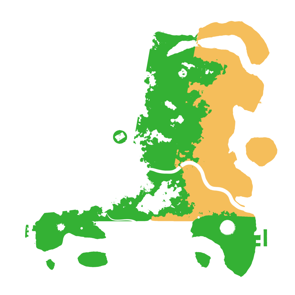 Biome Rust Map: Procedural Map, Size: 3500, Seed: 1593431296