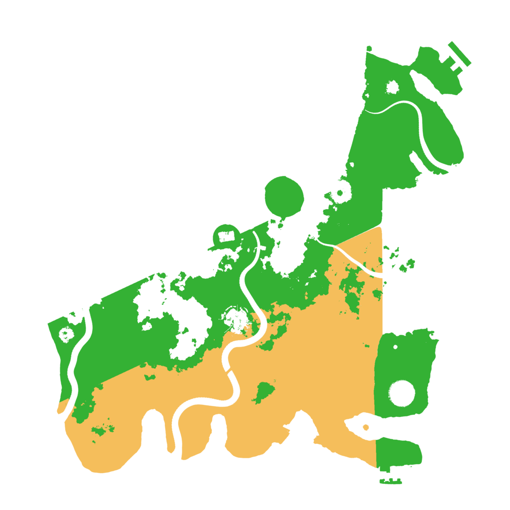 Biome Rust Map: Procedural Map, Size: 3500, Seed: 2081158261